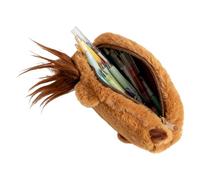 Plush Stationery Bag - Versatile Organizer,Plush Animal Pen Holder, Stylish For Office Middle High School Classroom College Dorm Travel Working Studying Students Teachers School College Home