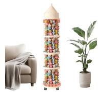 Plush Storage Tube, Clear Vertical Toy Organizer, Dustproof Transparent Doll Display Holder for Toddler, Dorm, Playroom, Living Room, Balcony, Nursery, Classroom, Kids Room, 48.43x11.81 Inches