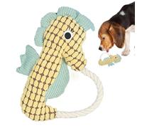 Plush Toys for Dogs - Soft Dog Toys | Plush Squeaky Dog Toys | Squeaker Sea Animal Chewing | Cotton Rope Interactive Game | Pet Entertaining Doll with Crinkle Paper