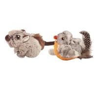 Plush Vocal Toys | Soft Animal Chew | Interactive Cat Plush | Pet Chewing Toy, Small Dog Toys, Cuddly Cat Companion, Animal-Shaped , Squeaky Pet Toy, Vocal Animal Toy, Sturdy Plush Toys