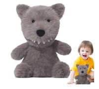 Plush Wolf, 25 cm, doudou doux pour la peau, cadre de collection - Coussin doux et confortable pour chambre d'enfant, salon, fille