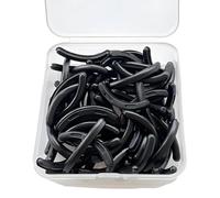 PLUSHCEWT Lot de 30 recharges de recourbe-cils en silicone de qualité supérieure compatibles avec les recourbe-cils Tweezerman - Ajustement universel - Curling doux - Boîte de rangement incluse (noir)