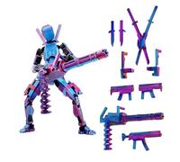 PLUSHCEWT T13 Action Figure, Figurines d'action imprimées en 3D à plusieurs articulations, Dummy 13 Lucky 13 Robot Figurine d'action, Décorations de bureau Figurines d'action pour les passionnés de