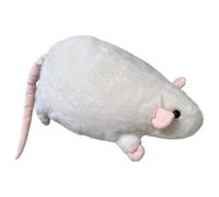 Plushie Adorable oreiller en peluche Motif souris Blanc 90 cm
