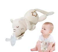 Plushpacifier Holder - 5.51x3.94x2.76 inches Snugglepacifier Accessory, Multipurpose Skin Friendly Soft Buddy, Comfortable Infantpacifier Clip | Forbabiestoddlers Ages 0 Months Up Shower Gift Nur