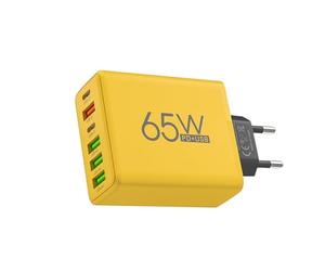 Plusieurs chargeurs multiples de la station de charge USB-USB, bloc de 6 ports, 65 W 4 U SS B 2 PD Multi-ports 5 V 3 A Connexions de tête de voiture ga rapide | 2 flaques de type C et station
