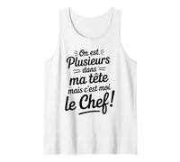Plusieurs Dans Ma Tête C’est Moi Le Chef Humour Voix Drôle Débardeur