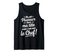 Plusieurs Dans Ma Tête C’est Moi Le Chef Humour Voix Drôle Débardeur