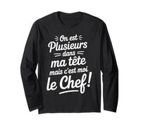 Plusieurs Dans Ma Tête C’est Moi Le Chef Humour Voix Drôle Manche Longue