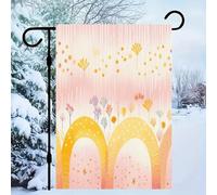 Plusieurs drapeaux de jardin en lin 30,5 x 45,7 cm / décorations extérieures, unilatéral, toutes saisons/drapeau de cour, pour pelouse extérieure pour extérieur, Halloween, Noël, drapeaux de vacances
