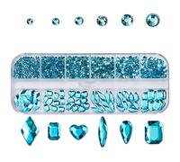 Plusieurs formes pour ongles en acrylique à dos plat strass décoration artistique