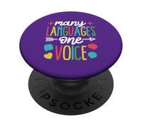 Plusieurs Langues, Une Seule Voix PopSockets PopGrip Adhésif