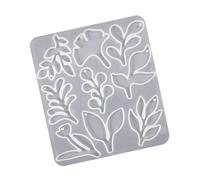 Plusieurs moules en silicone pour bijoux faits à la main avec pétales de feuille de rose, moules élégants en silicone pour pendentifs en résine