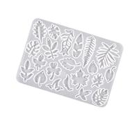 Plusieurs moules en silicone pour bijoux faits à la main avec pétales de feuille de rose, moules élégants en silicone pour pendentifs en résine