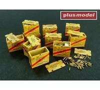 PlusModel U.S.Boîtes de Munitions II Avec Munitionsgurte Kit 1:3 2 Militaire