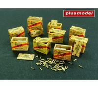 PlusModel U.S.Boîtes de Munitions II Avec Munitionsgurte Kit 1:48 Militaire