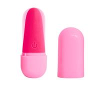 plusOne Masseur silencieux rose pour usage externe pour femme, appareil de bien-être personnel étanche, très discret avec 10 modes de vibration.