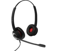 plusonic 6337-10.2P Micro-casque supra-auriculaire filaire Stereo noir téléphone