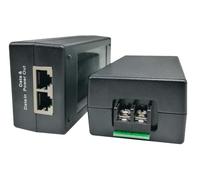 PLUSPOE Injecteur Gigabit DC PoE+ | Entrée CC 12 V 24 V (12-36 V) | Sortie PoE+ 50 V 30 W CC | Convertisseur DC-DC + Adaptateur d'injecteur PoE solaire 802.3 af/at pour ePMP2000/3000, Force400/425