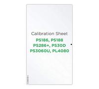 Plustek Feuille de contrôle d'étalonnage - pour PS286 Plus, PS186, PS188, PS30D, PS3060U, PL4080 scanner de documents uniquement
