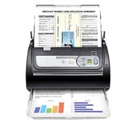 Plustek PS188 Scanner de documents couleur double face haute vitesse, avec chargeur automatique de documents (ADF), 30 pages par minute, compatible avec Windows 7/8/10/11