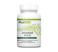 Plusvive - Lot de 180 tablettes de vitamine D3 et vitamine K2 MK7, 100 µg