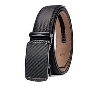 PlusZis Ceinture habillée à cliquet en cuir pour hommes de 28 "à 63" grande et grande avec boucle automatique