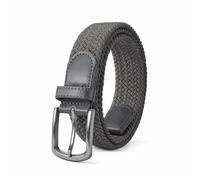 PlusZis Ceinture pour homme, ceinture élastique tressée, ceinture décontractée en tissu extensible 1 3/8", avec boîte cadeau.