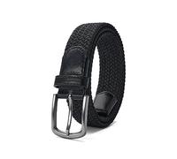 PlusZis Ceinture pour homme, ceinture élastique tressée, ceinture décontractée en tissu extensible 1 3/8", avec boîte cadeau.