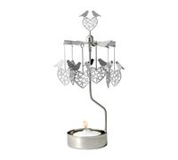 Pluto Design Carillon d'anges cœur d'oiseau Argent