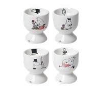 Pluto Design Coquetier Moomin joy 4 pièces Blanc-multi