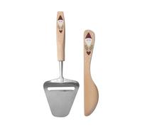 Pluto Design Couteau à beurre et trancheur à fromage 2 pièces Santa Beige