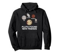 Pluto Found New Friends Space Galaxie Astronomie Hommes Femmes Enfant Sweat à Capuche