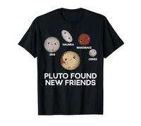 Pluto Found New Friends Space Galaxie Astronomie Hommes Femmes Enfant T-Shirt