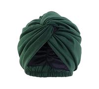 Pluto & Fox Bonnet en Tissu Turban pour tête avec élastique derrière Les Femmes pour Dormir Cancer chimiothérapie Chimio oncologie Nuit Perte de Cheveux Cheveux(Vert)