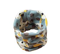 Pluto & Fox Cache-cou Thermique Pour Les Enfants De Plus De 2 Ans De Coton Avec Polaire Intérieur De Garçons Et Filles Avec Des Dessins D'enfants (lapin vert)