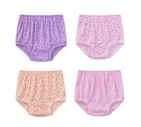 Pluto & Fox Culotte Femme En Coton Grande Taille Pour Personne âgée Pack De 4 Unités, multicolore, XL grande taille taille tall