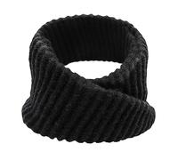 Pluto & Fox Echarpes Cache-cou Col De Crochet De Laine Pour Automne Hiver Thermique Unisexe Pour Femme Et Homme Chaud Pour Cycliste Motocyclisme Le Ski (Noir)