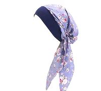 Pluto & Fox Turban Pour La Tête De Femme De Tissu Avec Dessin Chapeau De Bonnets Pour Cancer Chimio Chimiothérapie Oncologique Nuit Perte De Cheveux (Conception 8, 1)