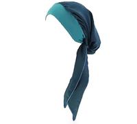 Pluto & Fox Turbante Casquette Foulard pour tête Design rétro pour femme Cancer chimiothérapie Chemo Oncologique Nuit Pèrdida Cheveux Cheveux, Vert uni, Taille Unique