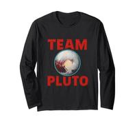 Pluto Team Retro Astronomy Kids Planet Manche Longue