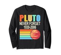 Pluton n'est Pas Oublié 1930 2006 Rétro Cosmos Blague Manche Longue