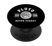 Pluton n'oublie jamais 1930-2006 : Funny Planet Science PopSockets PopGrip Adhésif