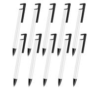 Pluuttiem 1 Lot de Stylos à Sublimation Vierges en Vrac, Manchon Rétractable, Support de Téléphone Portable, Blancs de Sublimation en Aluminium