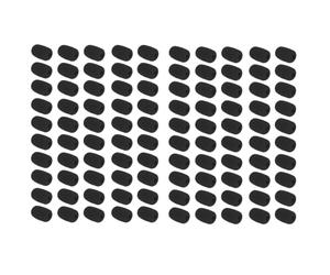 Pluuttiem 100pcs Mousse Microphone Pare-Brise Mini-Taille de de Casque Couvercle de Mousse Micro pour Le Casque Microphone 36x 16x 5 mm