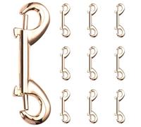Pluuttiem 10pcs 65mm Crochet Double Extrémité pour Plongée sous-Marine en Alliage de Zinc Accroche Mousqueton à Levier en Forme de B