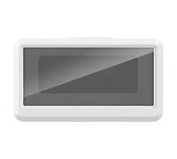Pluuttiem Boîte de Rangement Étanche pour Téléphone Portable Montée au Mur pour Smartphones avec Écran Tactile, Noir