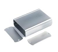 Pluuttiem Boîte Intégrée Imperméable en Aluminium, Type Boîtier Électronique Argenté, Dimensions 82x 32x 110mm