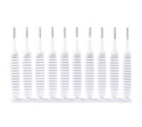 Pluuttiem Brosse de Nettoyage pour Pommeau de Douche - Brosse de Nettoyage Multifonction pour Les Trous pour Prévenir Le Colmatage - Lot de 10