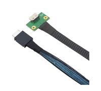 Pluuttiem Câble de Conversion PCIE Oculink SFF-8611 4I 42P vers SFF-8612 4I pour Carte MèRe, Câble de Transfert de DonnéEs Mâle vers, 0,